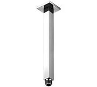 Steinberg Bras de douche Série 120 1201581 chromé 240 mm rosace carrée montage au plafond