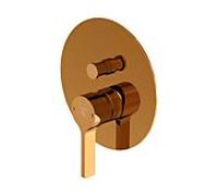 Steinberg Kit de finition série 280 28021033RG avec plaque de recouvrement d= 185 mm, pour mitigeur bain/douche, avec inverseur, or rose