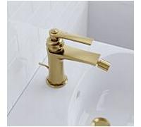Steinberg Série 350 robinetterie de bidet, avec garniture découlement, saillie 130mm, 0, 3501300BG, Couleur: Or brossÃ©