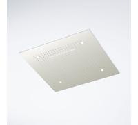 Steinberg Série 390 Sensual Rain Panneau de pluie, éclairage LED, set complet, 3 jets, Easy-Clean, 600x600mm, 3906620BN, Couleur: Nickel brossé