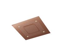 Steinberg Sensual Rain Panneau de pluie, éclairage LED, set complet, encastrement au plafond, 3 jets, Easy-Clean, 600x600mm, 3906620BC, Couleur: cuivre brossé