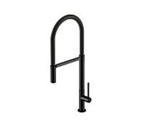 Steinberg Série 100 robinet de cuisine, pivotant, saillie 215mm, 1001495S, Couleur: noir mat