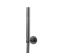 Steinberg Série 100 Garniture de douche à main, douchette à main à tige, support mural, 1001650BGM, Couleur: Brushed Gun Metal