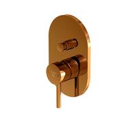 Steinberg Série 100 Mitigeur bain/douche, set de finition, encastré, 2 consommateurs, 10021033RG, Couleur: Or rose