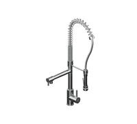 Steinberg Série 100 robinet de cuisine, avec douchette, saillie 156mm, pivotant, 1001480BGM, Couleur: Brushed Gun Metal