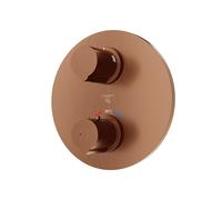 Steinberg Série 100 robinetterie de douche/bain, set de montage final, encastré, deux consommateurs, 10041333BC, Couleur: cuivre brossé