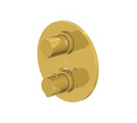 Steinberg Série 100 robinetterie de douche/bain, set de montage final, encastré, deux consommateurs, 10041333BG, Couleur: Or brossé