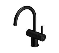 Steinberg Série 100 robinetterie de lavabo, avec garniture découlement, saillie : 155mm, 1001500S, Couleur: noir mat