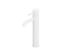Steinberg Série 100 robinetterie de lavabo, sans garniture de vidage, saillie : 128mm, 1001700W, Couleur: Blanc mat