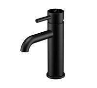 Steinberg Robinetterie de lavabo Série 100, saillie 128 mm, sans garniture de vidage, noir mat