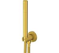 Steinberg Garniture de douche à main Série 100 1001670BG, coude de raccordement intégré, Or brossé