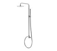 Steinberg Système de douche Série 100, raccord mural intégré, pomme pluie ronde, douchette chromée
