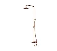 Steinberg Série 100 Système de douche, douche de pluie ronde, 1002721BC, Couleur: cuivre brossé