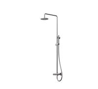 Steinberg Série 100 Système de douche, thermostat, pomme de douche pluie ronde, douchette à main, 10027212BGM, Couleur: Brushed Gun Metal