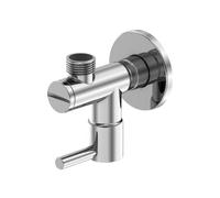 Steinberg Série 100 Vanne d'angle, G1/2, avec raccord 3/8 pour tuyau flexible, 1001640, Couleur: chrome