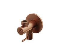 Steinberg Série 100 Vanne d'angle, G1/2, avec raccord 3/8 pour tuyau flexible, 1001640BC, Couleur: cuivre brossé