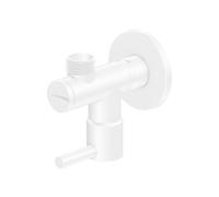 Steinberg Série 100 Vanne d'angle, G1/2, avec raccord 3/8 pour tuyau flexible, 1001640W, Couleur: Blanc