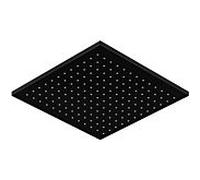 Steinberg Série 120 douche pluie 1201686S 300 x 300 x 8 mm, noir mat, chromé , avec système de nettoyage facile