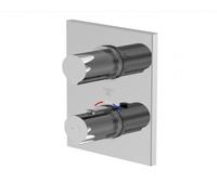 Steinberg Série 120 robinet de douche/bain, set de montage final, encastré, trois consommateurs, 12041233