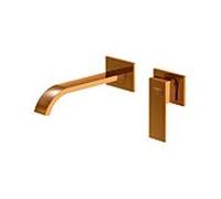 Steinberg Series 135 - Mitigeur monocommande lavabo pour montage mural avec projection 200 mm sans garniture de vidage rose gold
