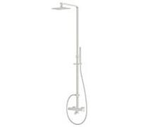Steinberg Série 160 Système de douche, set complet, Easy-Clean, longueur du bras de douche 910-1380mm, 1602721BN, Couleur: Nickel brossé