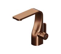 Steinberg Série 230 Mitigeur monocommandé pour lavabo, avec cartouche céramique, tubes flexibles, avec vidage, saillie 112mm, 23010002BC, Couleur: cuivre brossé