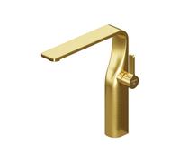 Steinberg Série 230 Mitigeur monocommandé pour lavabo, avec cartouche céramique, tubes flexibles, sans vidage, saillie 200mm, 23017202BG, Couleur: Or brossÃ©