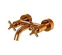 Steinberg Série 250 robinetterie de baignoire, montage en saillie, poignée double, 2 consommateurs, saillie 203mm, 2501100RG, Couleur: Or rose