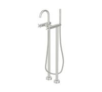 Steinberg Série 250 robinetterie de baignoire, sur pied, saillie 153mm, 2501162BN, Couleur: Nickel brossé