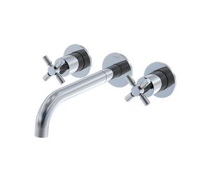 Steinberg Série 250 robinetterie de lavabo, set complet, 3 trous, incl. corps dencastrement, saillie 245mm, 2501916, Couleur: chrome