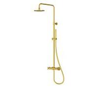 Steinberg Série 250 Système de douche, avec robinetterie thermostatique, Easy Clean, 2502721, Farbe: Or brossé