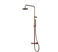 Steinberg Série 250 Système de douche, avec robinetterie thermostatique, Easy Clean, 2502721BC, Couleur: cuivre brossé