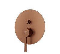 Steinberg Série 260 Mélangeur bain/douche, Set de finition, encastré, 2 consommateurs, rond, 26021033BC, Couleur: cuivre brossé