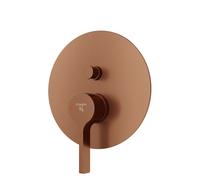 Steinberg Série 280 Mélangeur douche/bain, Set de finition, encastré, 2 consommateurs, rond, 28021033BC, Couleur: cuivre brossé