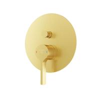 Steinberg Série 280 Mélangeur douche/bain, Set de finition, encastré, 2 consommateurs, rond, 28021033BG, Couleur: Or brossÃ©