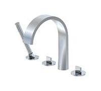 Steinberg série 280 Mitigeur bain-douche 4 trous sur rebord 2802400 saillie 221 mm, avec chromé