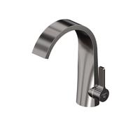 Steinberg Série 280 Mitigeur de lavabo, commande latérale, sans garniture découlement, saillie 155mm, 2801010BGM, Couleur: Brushed Gun Metal