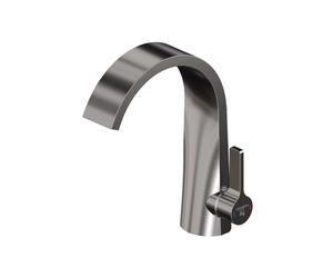 Steinberg Série 280 Mitigeur de lavabo, commande latérale, sans garniture découlement, saillie 155mm, 2801010BGM, Couleur: Brushed Gun Metal