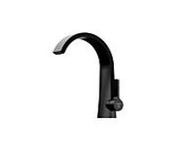 Steinberg série 280 mitigeur lavabo 2801010S projection 155mm, noir mat, sans garniture de vidange