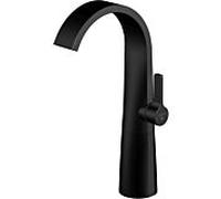 Steinberg série 280 mitigeur lavabo 2801700S projection 155mm, noir mat, sans garniture de vidange