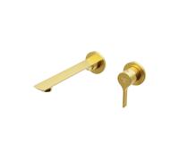 Steinberg Série 290 Mitigeur mural pour lavabos, Set de finition, saillie 207mm, 29018143BG, Couleur: Or brossÃ©