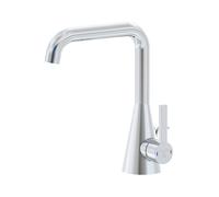 Steinberg Série 315 Mitigeur de lavabo, avec garniture découlement, saillie 152mm, hauteur 221mm, 3151000, Couleur: chrome