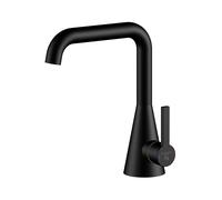 Steinberg Série 315 Mitigeur de lavabo, sans garniture de vidage, saillie 152mm, hauteur 221mm, 3151010S, Couleur: noir mat