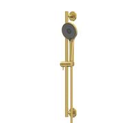 Steinberg Série 340 Garniture de douche, in ouchette à main, réglable en 3 positions, flexible de douche, barre de douche 600mm, 3401601BG, Couleur: Or brossÃ©