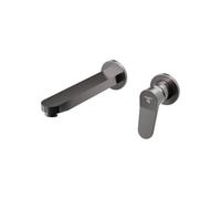 Steinberg Série 340 Mélangeur lavabo mural, saillie 200mm, pour corps dencastrement, 34018143BGM, Couleur: Brushed Gun Metal