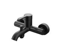 Steinberg Série 341 Mitigeur monocommandé apparent, pour baignoire, avec inverseur automatique, saillie 158mm, 3411100S, Couleur: Noir mat