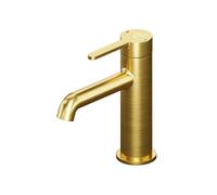 Steinberg Série 341 Mitigeur monocommande pour lavabo avec cartouche céramique, sans garniture de vidage, saillie 122mm, 3411010BG, Couleur: Or brossÃ©