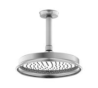 Steinberg Armaturen Set de douche de tête ronde Série 350, bras, montage au plafond, 3501580 Chrome