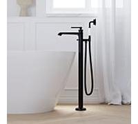 Steinberg Série 350 mitigeur de bain 3501162S sur pied, noir mat