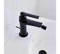 Steinberg Série 350 mitigeur de bidet 3501300S avec garniture de vidage , noir mat